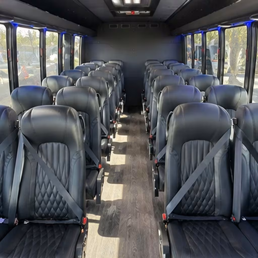 25 passenger minibus inside