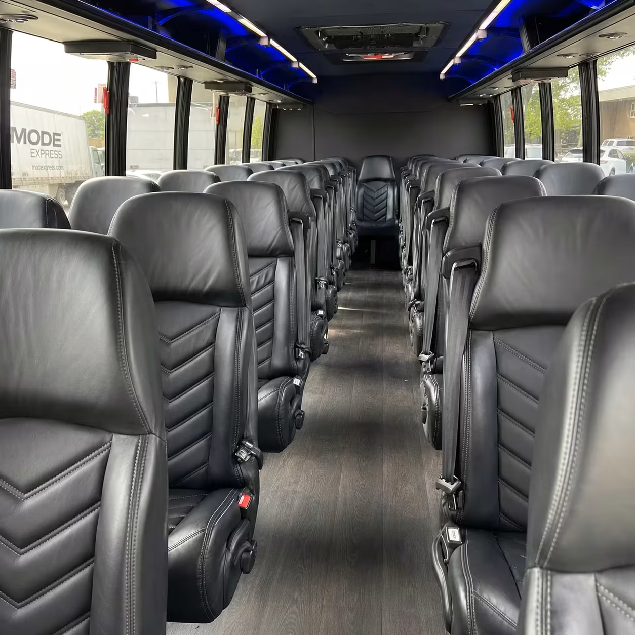 25 passenger minibus interior