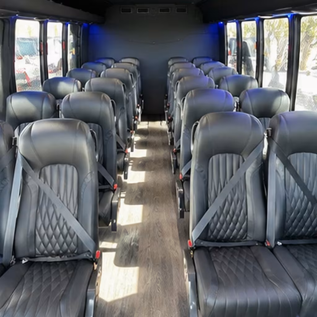 amenities on kennewick concert minibus rentals and charter buses
