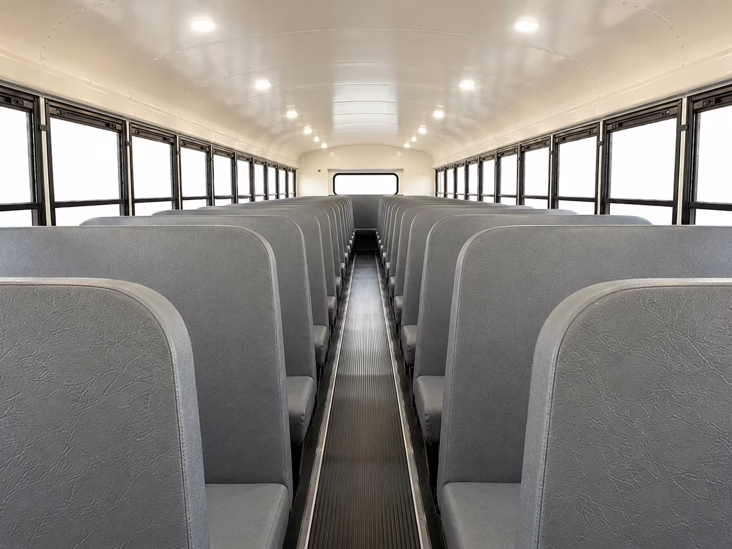 school bus inside