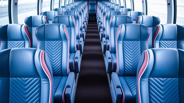 50 passenger charter bus interior