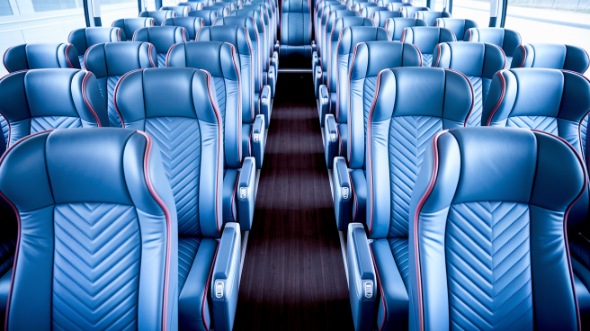 54 passenger charter bus interior