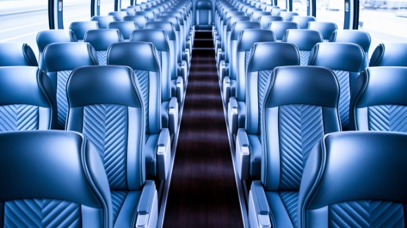 55 passenger charter bus interior