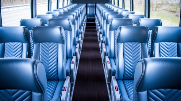 56 passenger charter bus interior