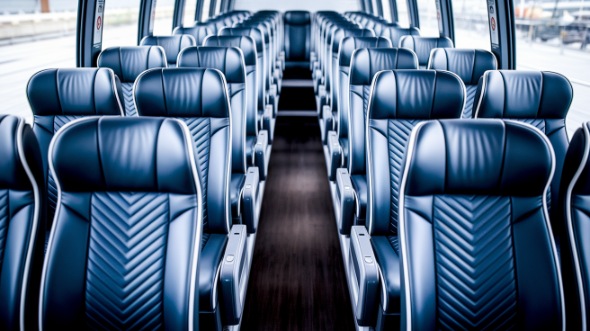 kennewick 54 passenger charter bus inside