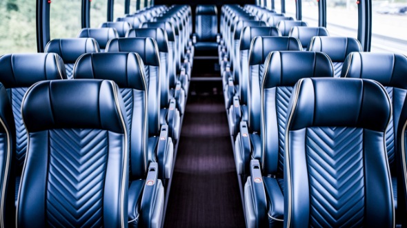 kennewick 55 passenger charter bus inside