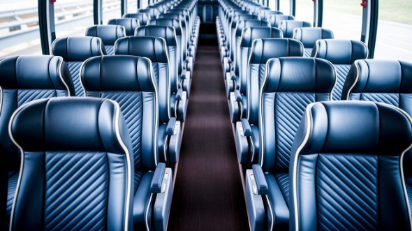 kennewick 56 passenger charter bus inside